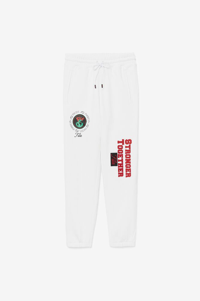 Fila Pants Mens White - Rhys Jogger - Philippines 3657428-YR